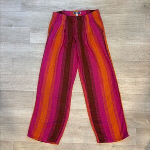 Urban Outfitters Martina Linen Low Rise Trousers 2 Sold Out